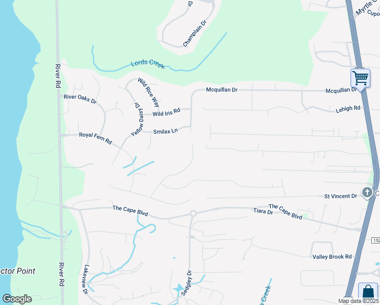 map of restaurants, bars, coffee shops, grocery stores, and more near 8324 Penny Royal Lane in Wilmington