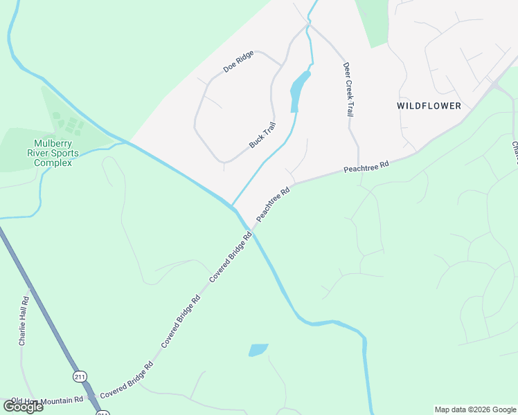 map of restaurants, bars, coffee shops, grocery stores, and more near 1274 Peachtree Road in Hoschton