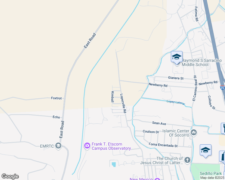 map of restaurants, bars, coffee shops, grocery stores, and more near 1435 Kimball Place in Socorro