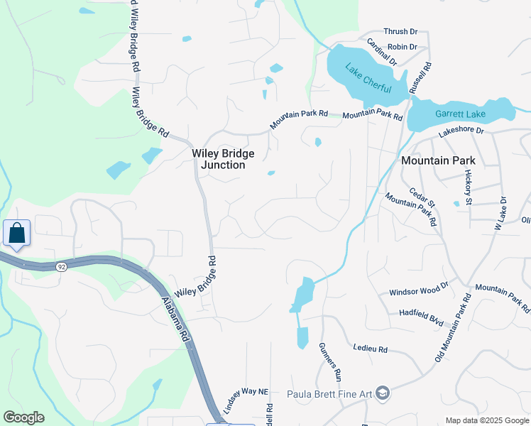 map of restaurants, bars, coffee shops, grocery stores, and more near 506 Magnolia Drive in Woodstock