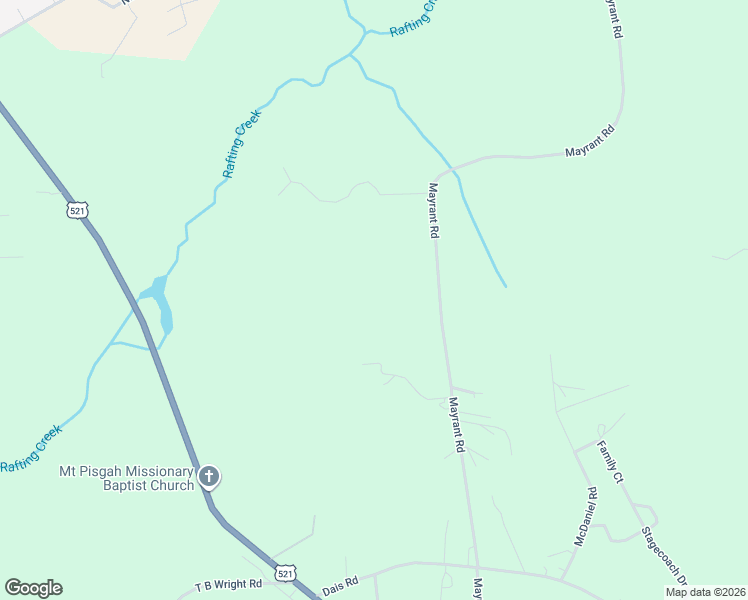 map of restaurants, bars, coffee shops, grocery stores, and more near 6096 Catawba Lane in Rembert