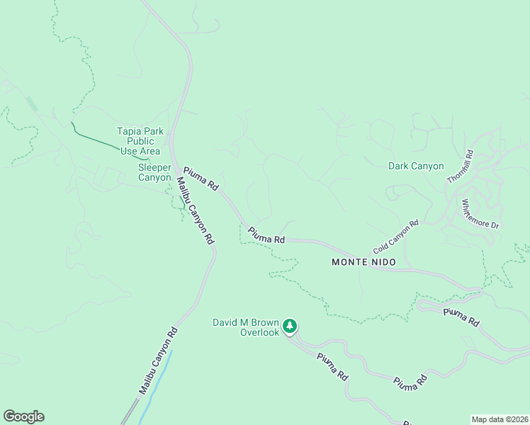 map of restaurants, bars, coffee shops, grocery stores, and more near 535 Crater Camp Drive in Calabasas