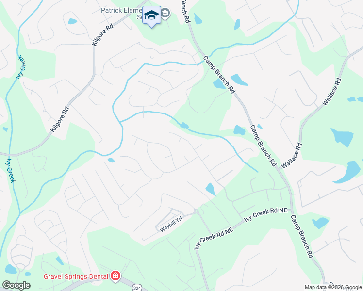 map of restaurants, bars, coffee shops, grocery stores, and more near 2629 Sable Glen Court in Buford