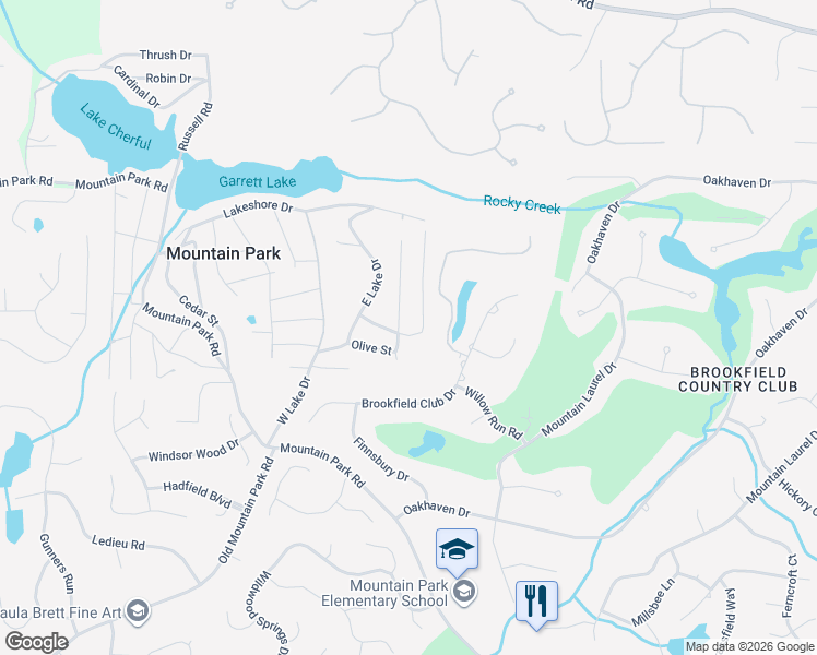 map of restaurants, bars, coffee shops, grocery stores, and more near 146 Hemlock Street in Roswell