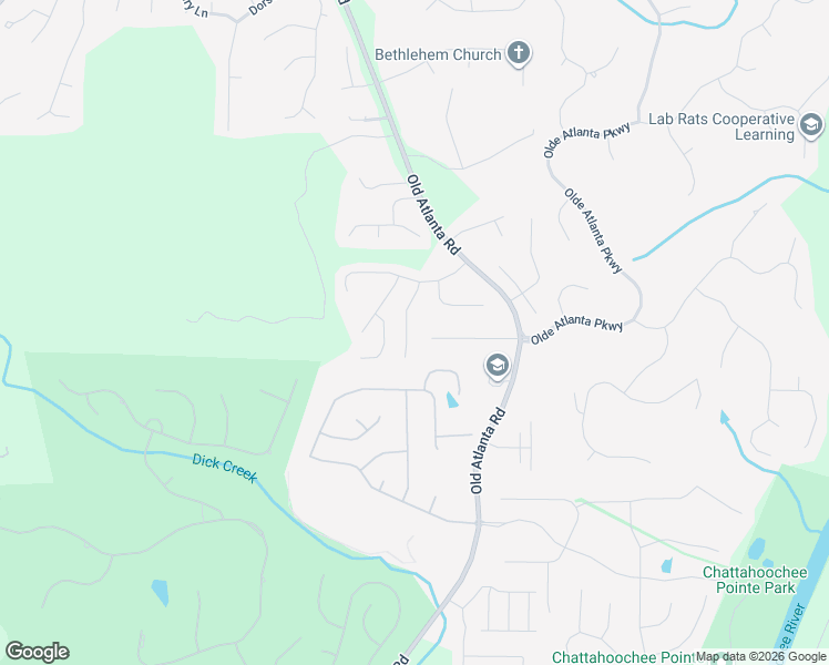 map of restaurants, bars, coffee shops, grocery stores, and more near 5690 Upper Creek Court in Suwanee