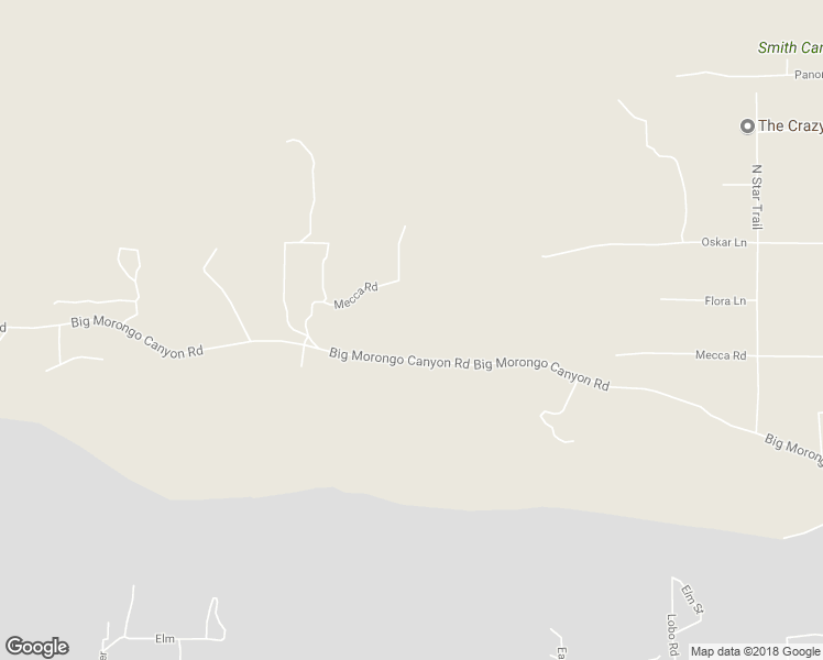 map of restaurants, bars, coffee shops, grocery stores, and more near 49979 Big Morongo Canyon Road in Morongo Valley