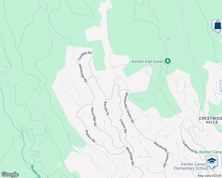 map of restaurants, bars, coffee shops, grocery stores, and more near 2401 Arbutus Drive in Los Angeles