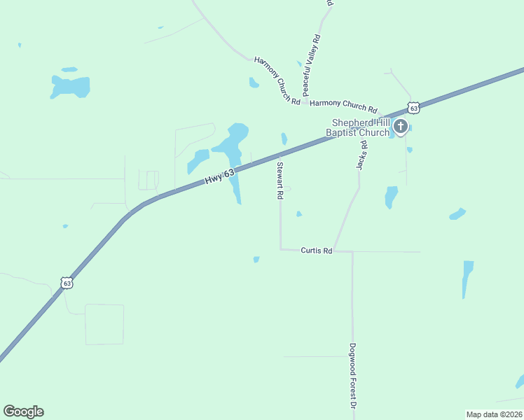 map of restaurants, bars, coffee shops, grocery stores, and more near 10846 Stewart Road in Pine Bluff