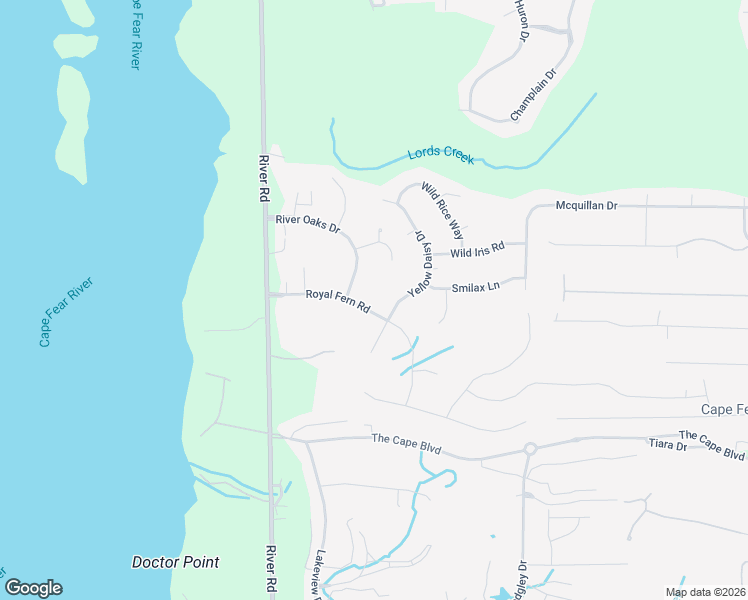 map of restaurants, bars, coffee shops, grocery stores, and more near 211 Royal Fern Road in Wilmington