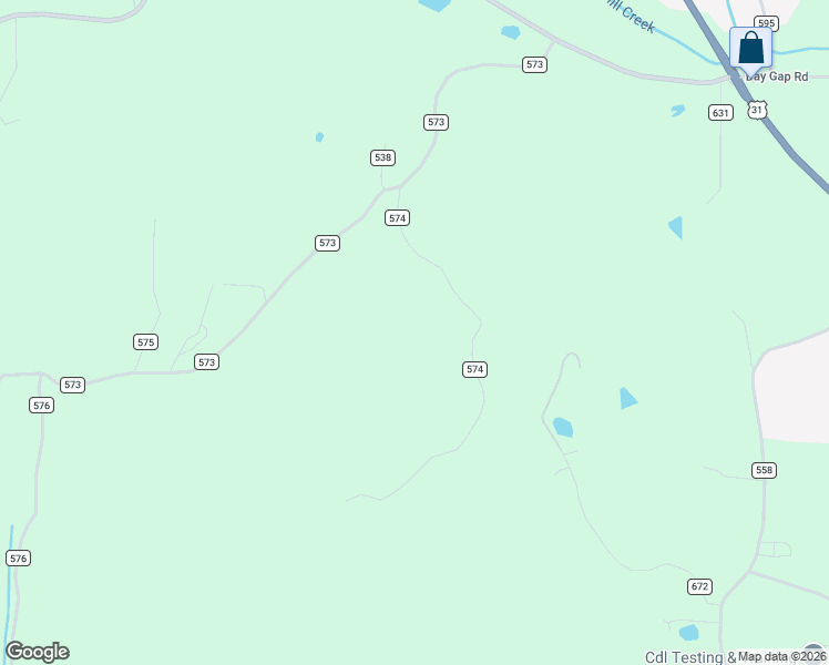 map of restaurants, bars, coffee shops, grocery stores, and more near 280 County Road 574 in Hanceville