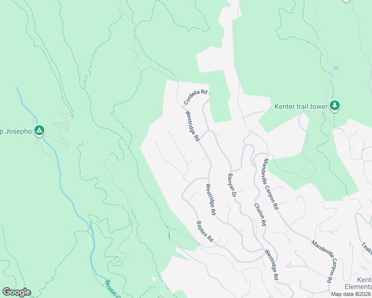map of restaurants, bars, coffee shops, grocery stores, and more near 2457 Pesquera Drive in Los Angeles