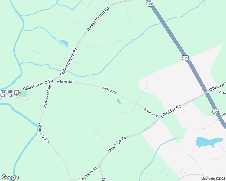 map of restaurants, bars, coffee shops, grocery stores, and more near 490 Adams Road in Jefferson