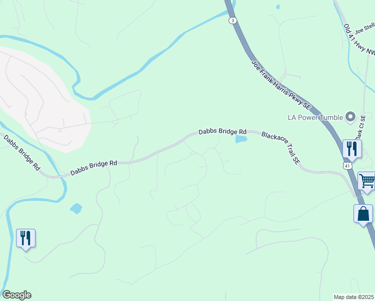map of restaurants, bars, coffee shops, grocery stores, and more near 26 Trillium Lane in Acworth