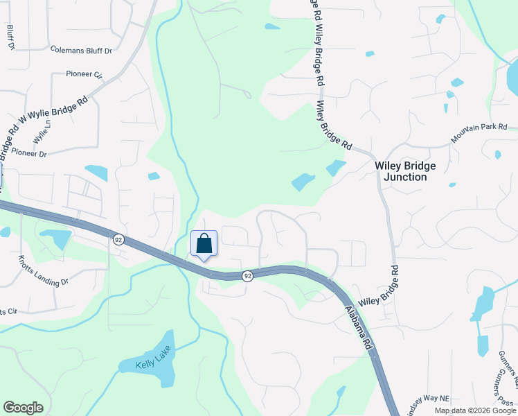 map of restaurants, bars, coffee shops, grocery stores, and more near 2063 Crestview Way in Woodstock