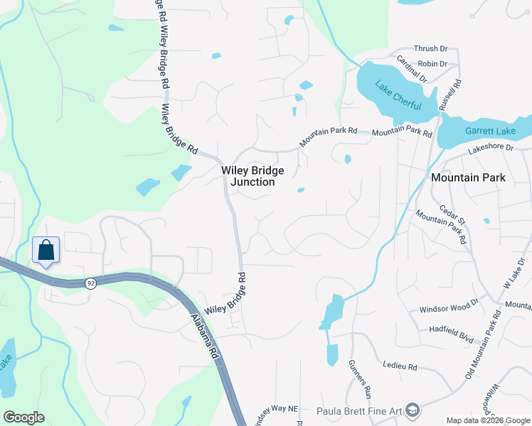 map of restaurants, bars, coffee shops, grocery stores, and more near 209 Elenas Court in Woodstock