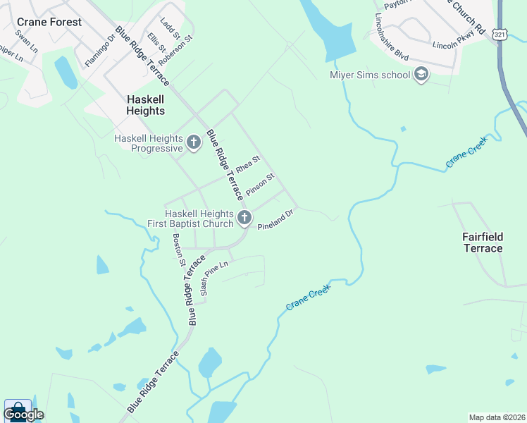 map of restaurants, bars, coffee shops, grocery stores, and more near 1419 Brooks Street in Columbia