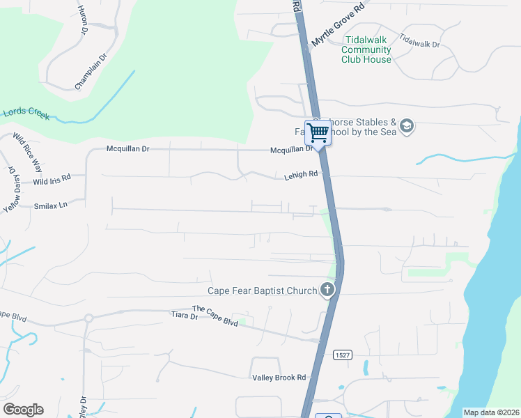 map of restaurants, bars, coffee shops, grocery stores, and more near 819 Bonaire Road in Wilmington