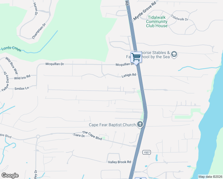 map of restaurants, bars, coffee shops, grocery stores, and more near 819 Bonaire Road in Wilmington