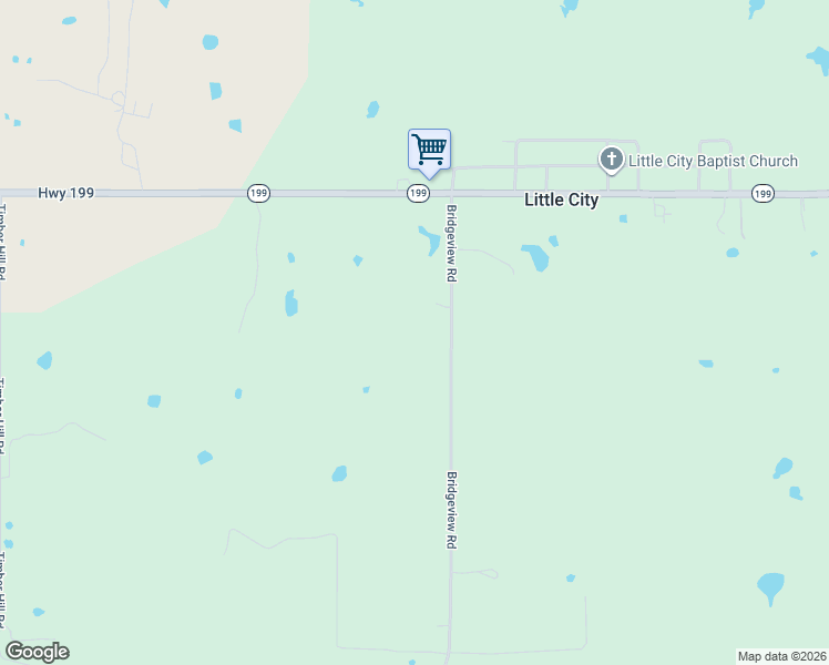 map of restaurants, bars, coffee shops, grocery stores, and more near 17703 Bridgeview Road in Madill