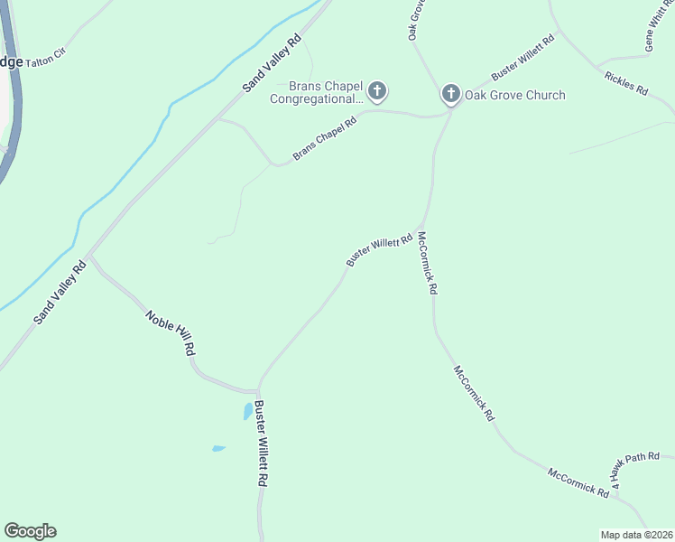 map of restaurants, bars, coffee shops, grocery stores, and more near 2055 Buster Willett Road in Attalla