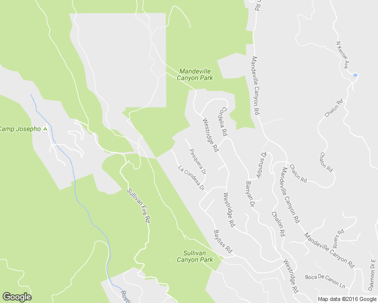 map of restaurants, bars, coffee shops, grocery stores, and more near 2513 Pesquera Drive in Los Angeles