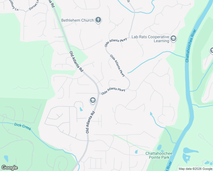 map of restaurants, bars, coffee shops, grocery stores, and more near 5615 Habersham Valley in Suwanee