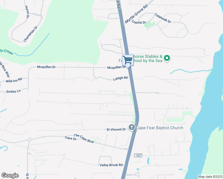 map of restaurants, bars, coffee shops, grocery stores, and more near 831 Isle of Palms Way in Wilmington