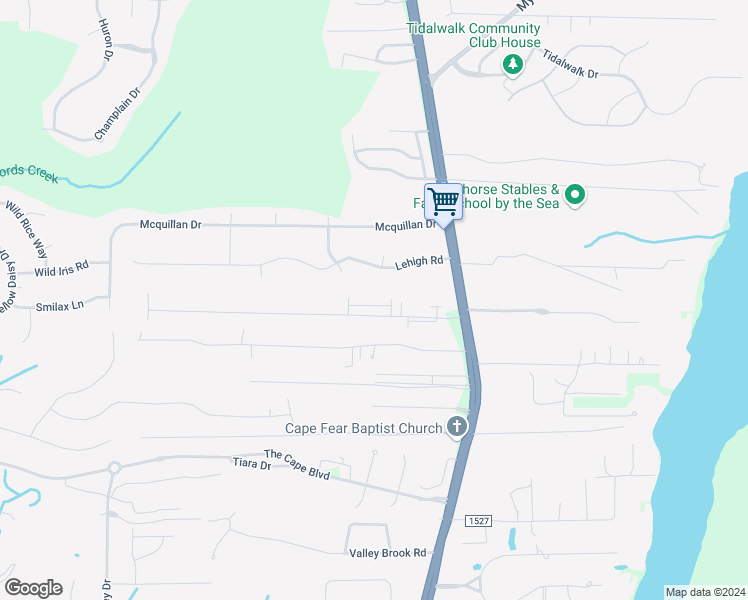 map of restaurants, bars, coffee shops, grocery stores, and more near 819 Isle of Palms Way in Wilmington
