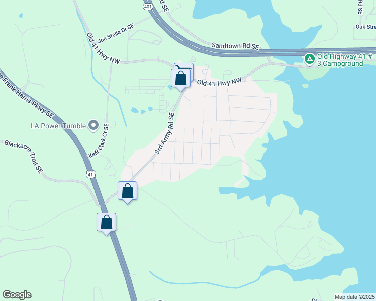 map of restaurants, bars, coffee shops, grocery stores, and more near 161 Smyrna Street Southeast in Acworth