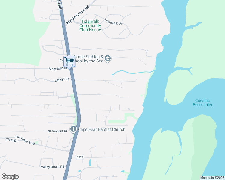 map of restaurants, bars, coffee shops, grocery stores, and more near 1036-1198 Bozeman Rd in Wilmington