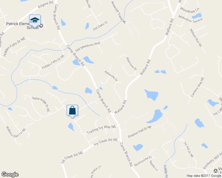 map of restaurants, bars, coffee shops, grocery stores, and more near 3052 Biltmore Woods Drive in Buford