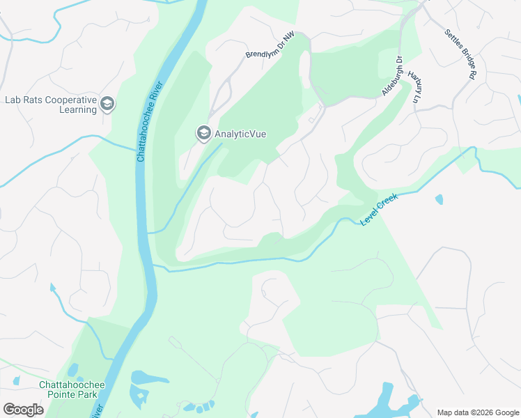 map of restaurants, bars, coffee shops, grocery stores, and more near 5083 Brendlynn Drive Northwest in Suwanee