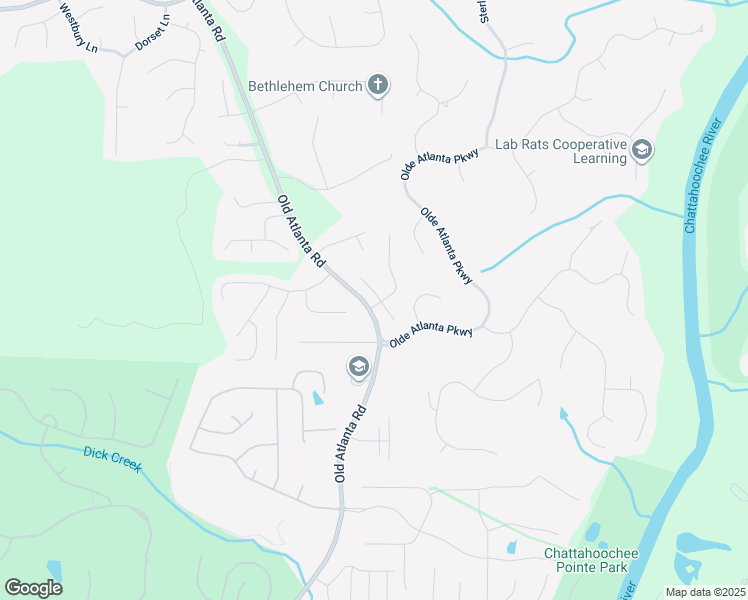 map of restaurants, bars, coffee shops, grocery stores, and more near 5515 Bright cross way in Suwanee