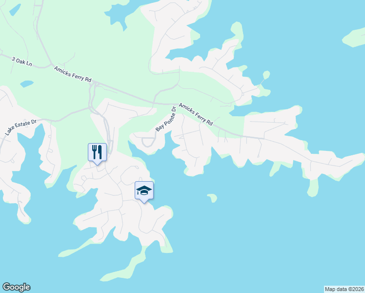 map of restaurants, bars, coffee shops, grocery stores, and more near 412 Jasmine Key Lane in Chapin