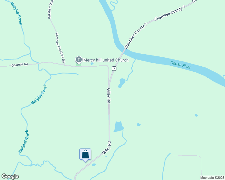 map of restaurants, bars, coffee shops, grocery stores, and more near 903 Gilley Road in Gadsden