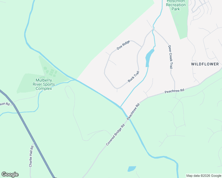 map of restaurants, bars, coffee shops, grocery stores, and more near 663 Buck Trail in Hoschton
