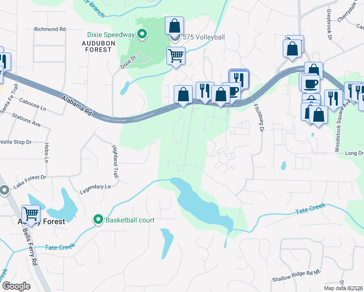 map of restaurants, bars, coffee shops, grocery stores, and more near 137 Heritage Pointe in Canton