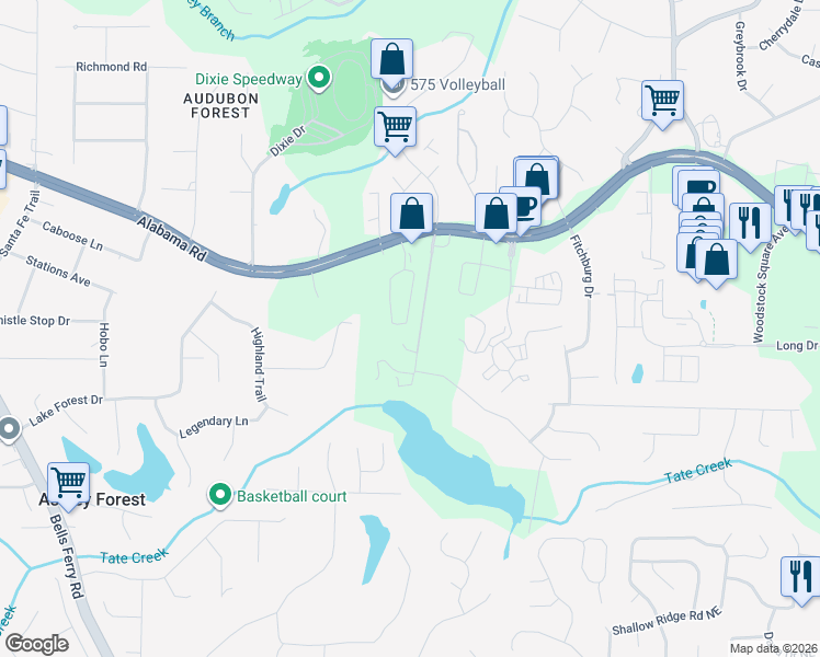 map of restaurants, bars, coffee shops, grocery stores, and more near 137 Heritage Pointe in Canton