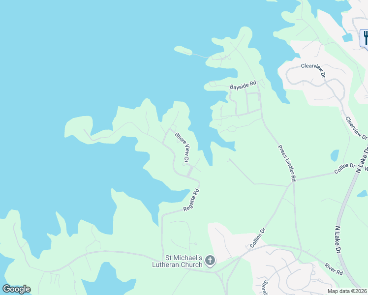 map of restaurants, bars, coffee shops, grocery stores, and more near 833 Shore View Drive in Columbia