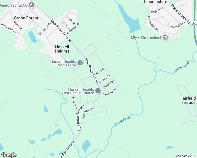 map of restaurants, bars, coffee shops, grocery stores, and more near in Richland County