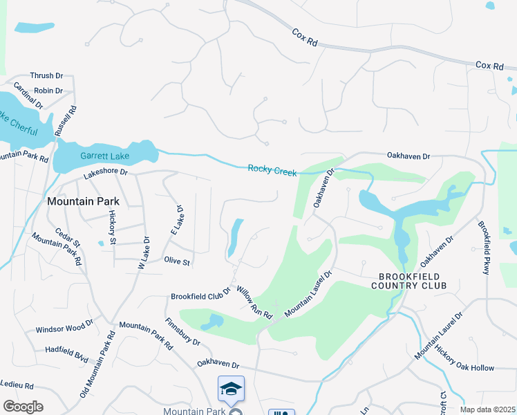 map of restaurants, bars, coffee shops, grocery stores, and more near 12230 Brookfield Club Drive in Roswell