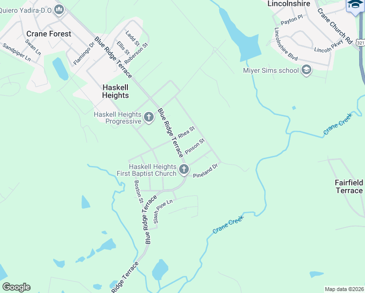 map of restaurants, bars, coffee shops, grocery stores, and more near in Richland County