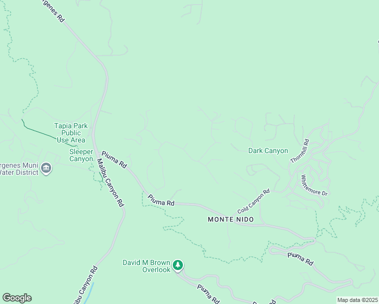 map of restaurants, bars, coffee shops, grocery stores, and more near 821 Crater Camp Drive in Calabasas
