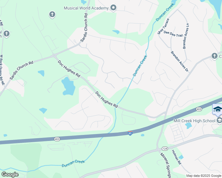map of restaurants, bars, coffee shops, grocery stores, and more near 4210 Hamilton Walk Drive in Buford