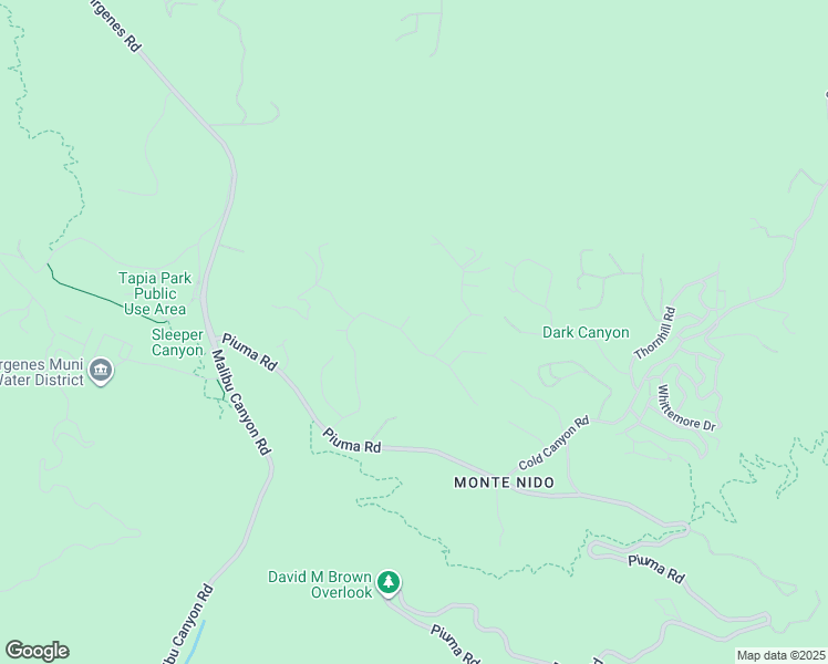 map of restaurants, bars, coffee shops, grocery stores, and more near 821 Crater Camp Drive in Calabasas