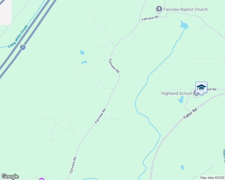 map of restaurants, bars, coffee shops, grocery stores, and more near 4352 Fairview Road in Gadsden