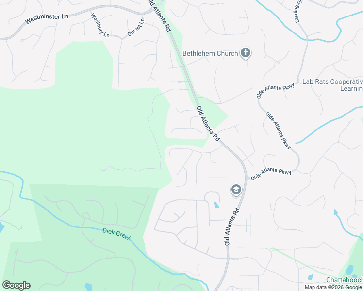 map of restaurants, bars, coffee shops, grocery stores, and more near 5685 Enfield Way in Suwanee
