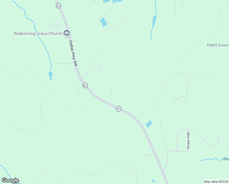 map of restaurants, bars, coffee shops, grocery stores, and more near 28 Tidwell Road Southeast in Cartersville