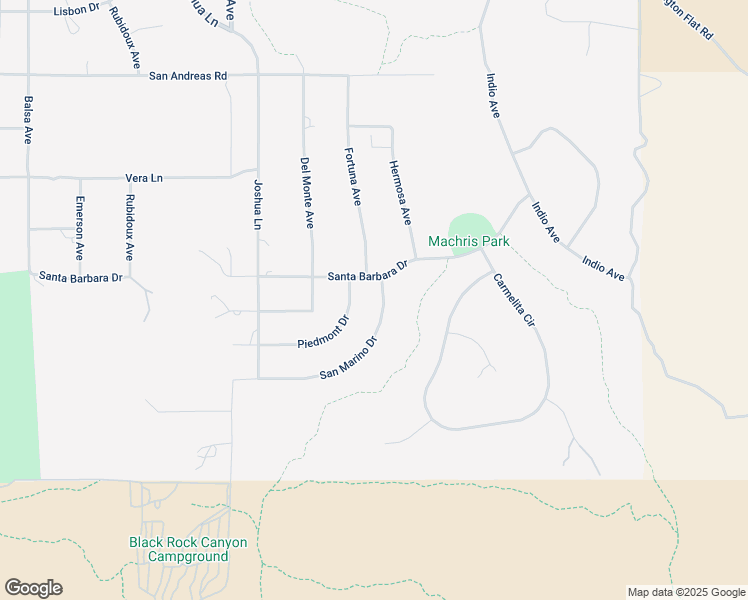 map of restaurants, bars, coffee shops, grocery stores, and more near 58783 Santa Barbara Drive in Yucca Valley
