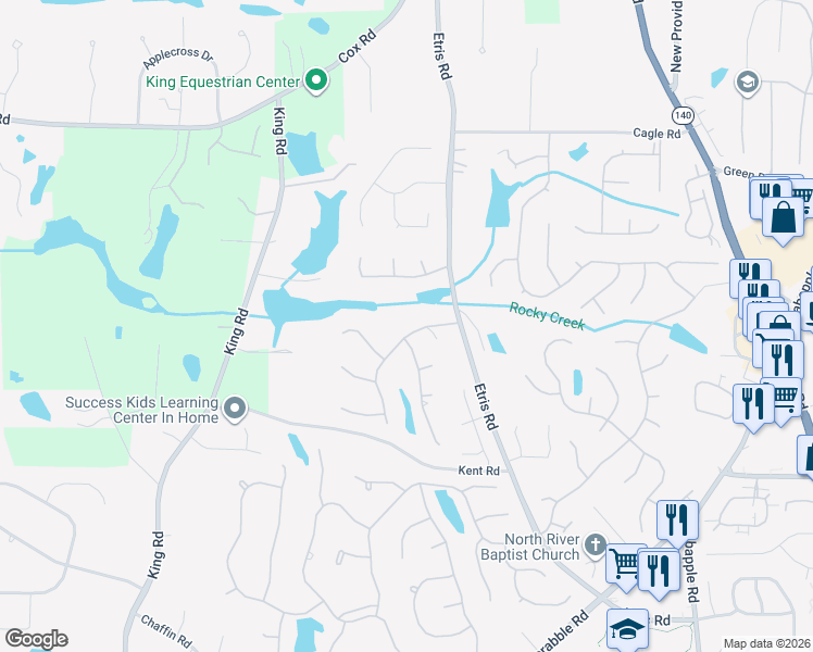 map of restaurants, bars, coffee shops, grocery stores, and more near 355 Hamilton Park Drive in Roswell
